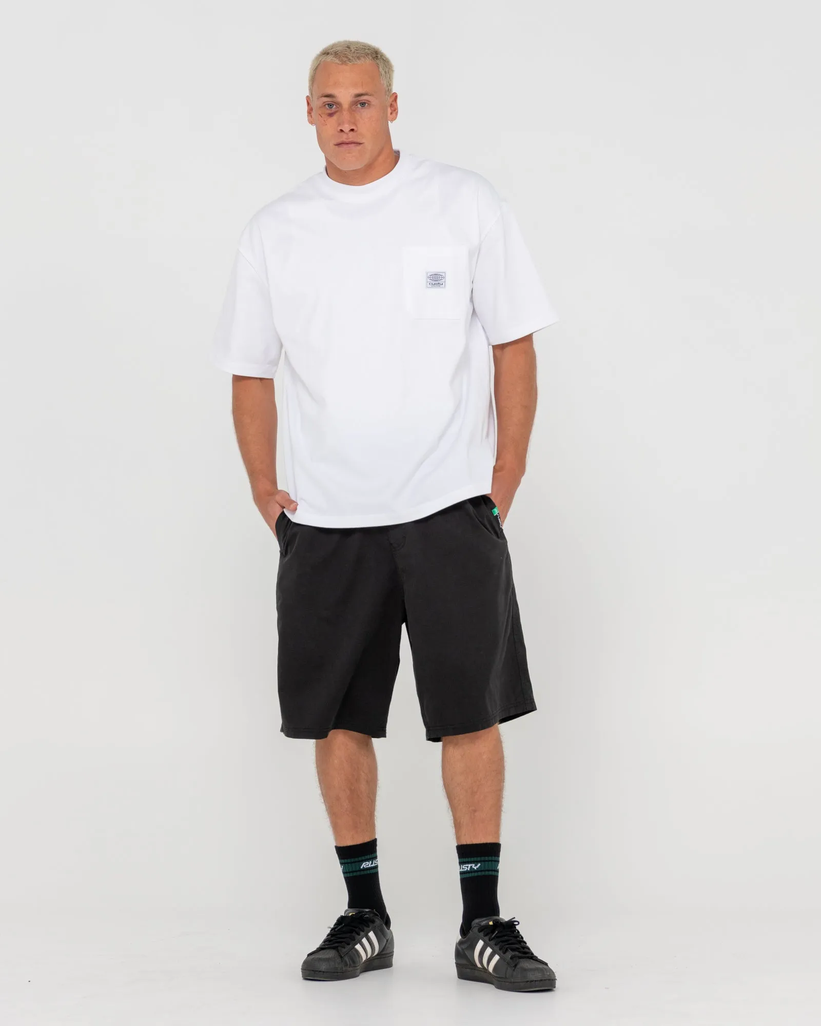 Wear Eva 22" Elastic Waist Baggy Short