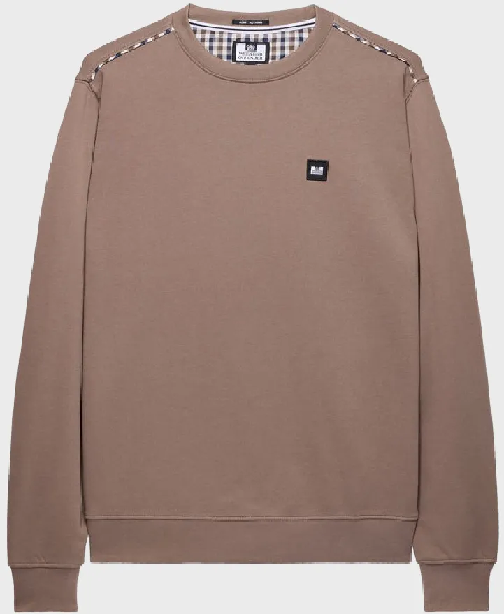 Weekend Offender Vega Sweatshirt Mocha/MidHouseCheck