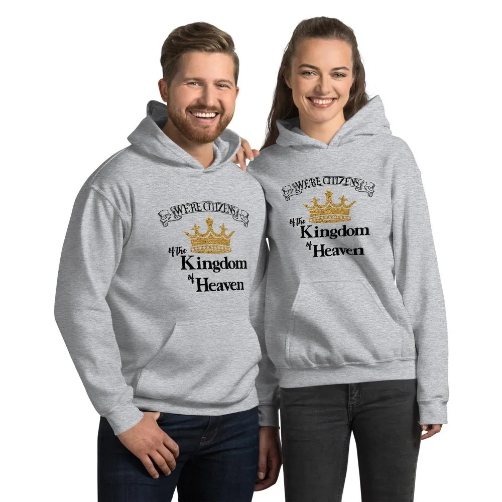 We're Citizens, Unisex Adult Hooded Sweatshirt-Black Text