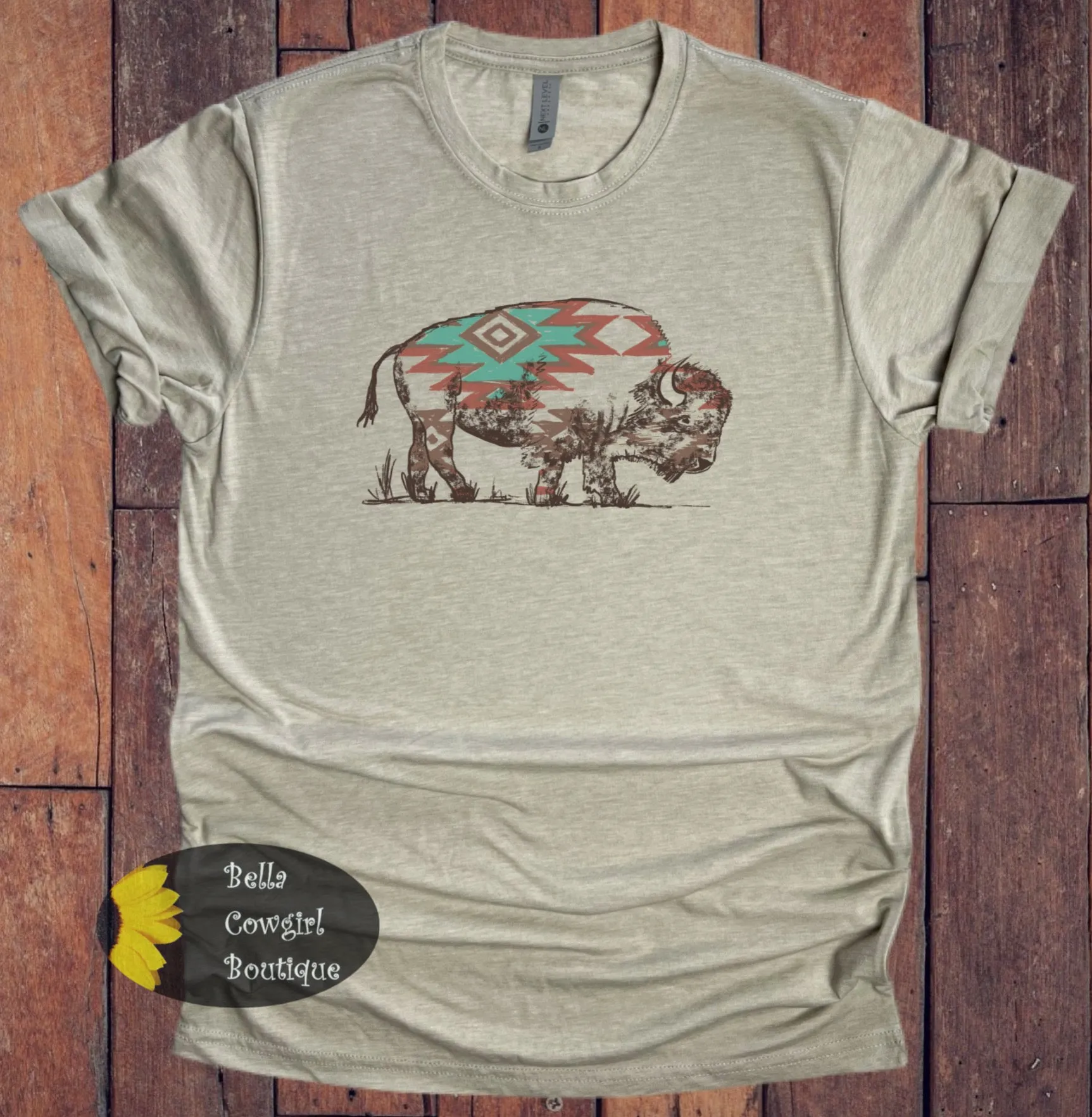Western Aztec Bison T-Shirt