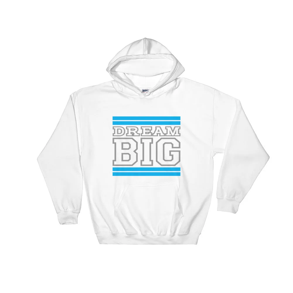 White Carolina Blue and Grey Hooded Sweatshirt