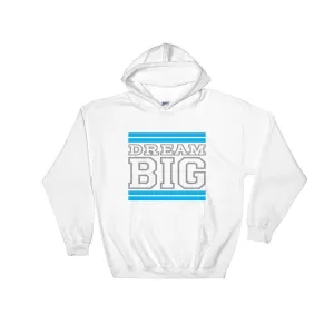 White Carolina Blue and Grey Hooded Sweatshirt