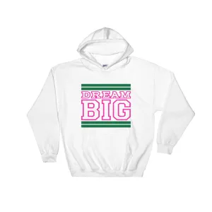 White Green and Pink Hooded Sweatshirt