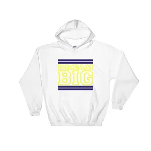 White Navy Blue and Yellow Hooded Sweatshirt
