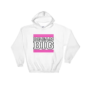 White Pink and Black Hooded Sweatshirt