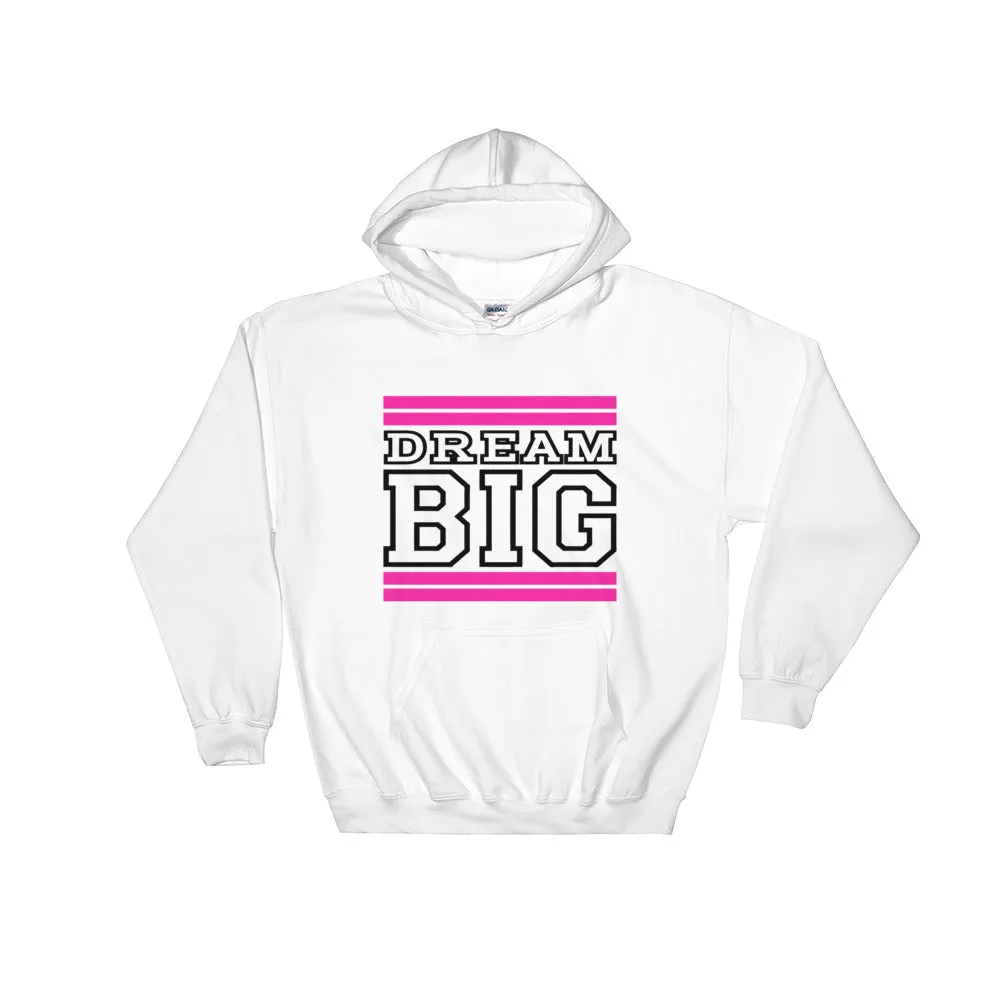 White Pink and Black Hooded Sweatshirt