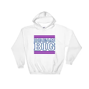 White Purple and Royal Blue Hooded Sweatshirt