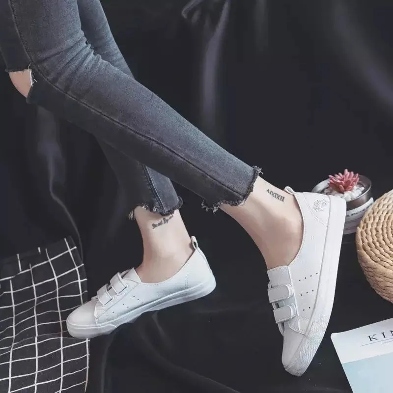 White Scratch Sneakers