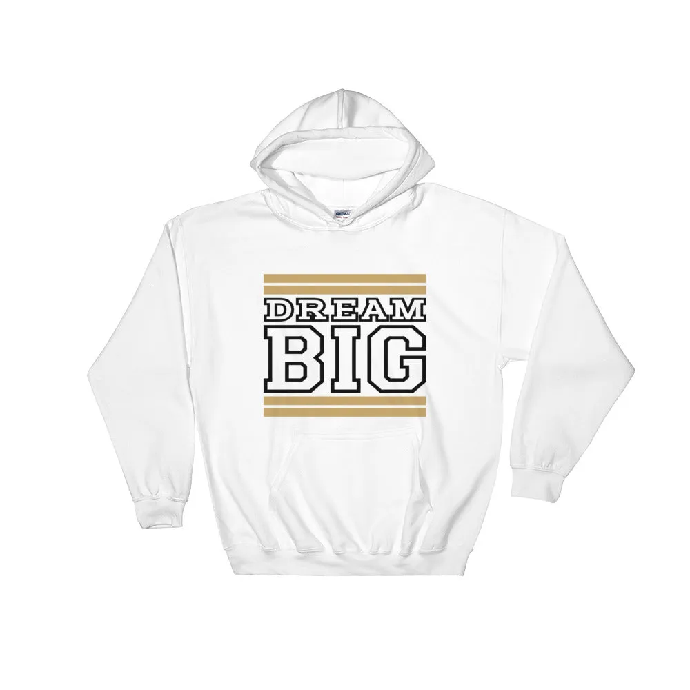 White Tan and Black Hooded Sweatshirt