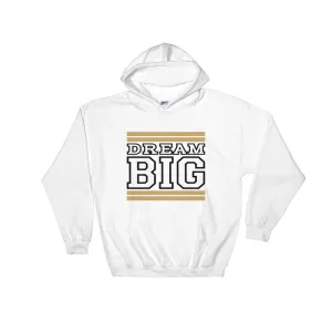 White Tan and Black Hooded Sweatshirt