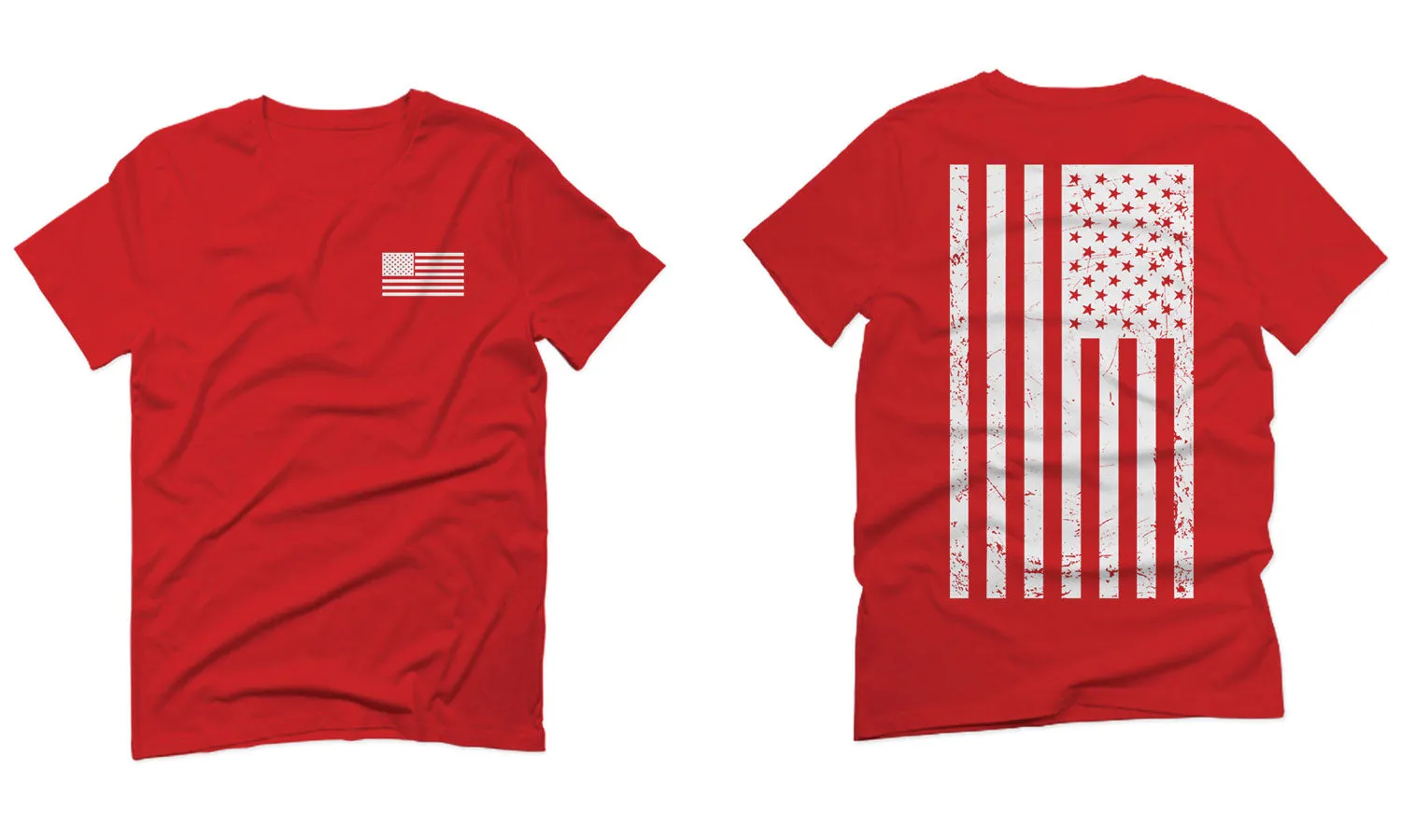 White Vintage American Flag United States America Marine USA For men T Shirt
