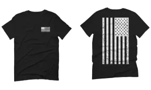 White Vintage American Flag United States America Marine USA For men T Shirt