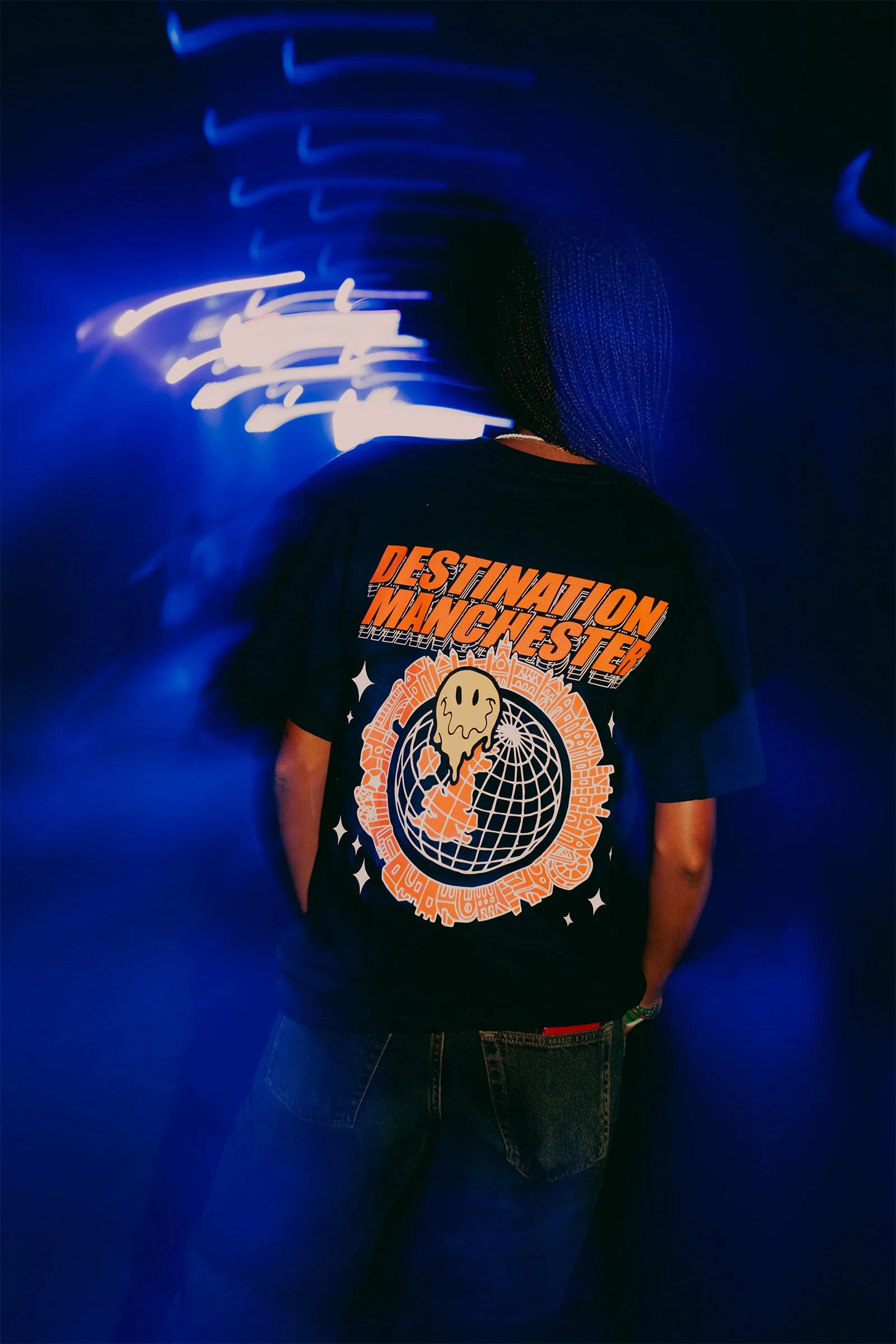 WHP x UN:IK 'Destination Manchester' Tee - Black