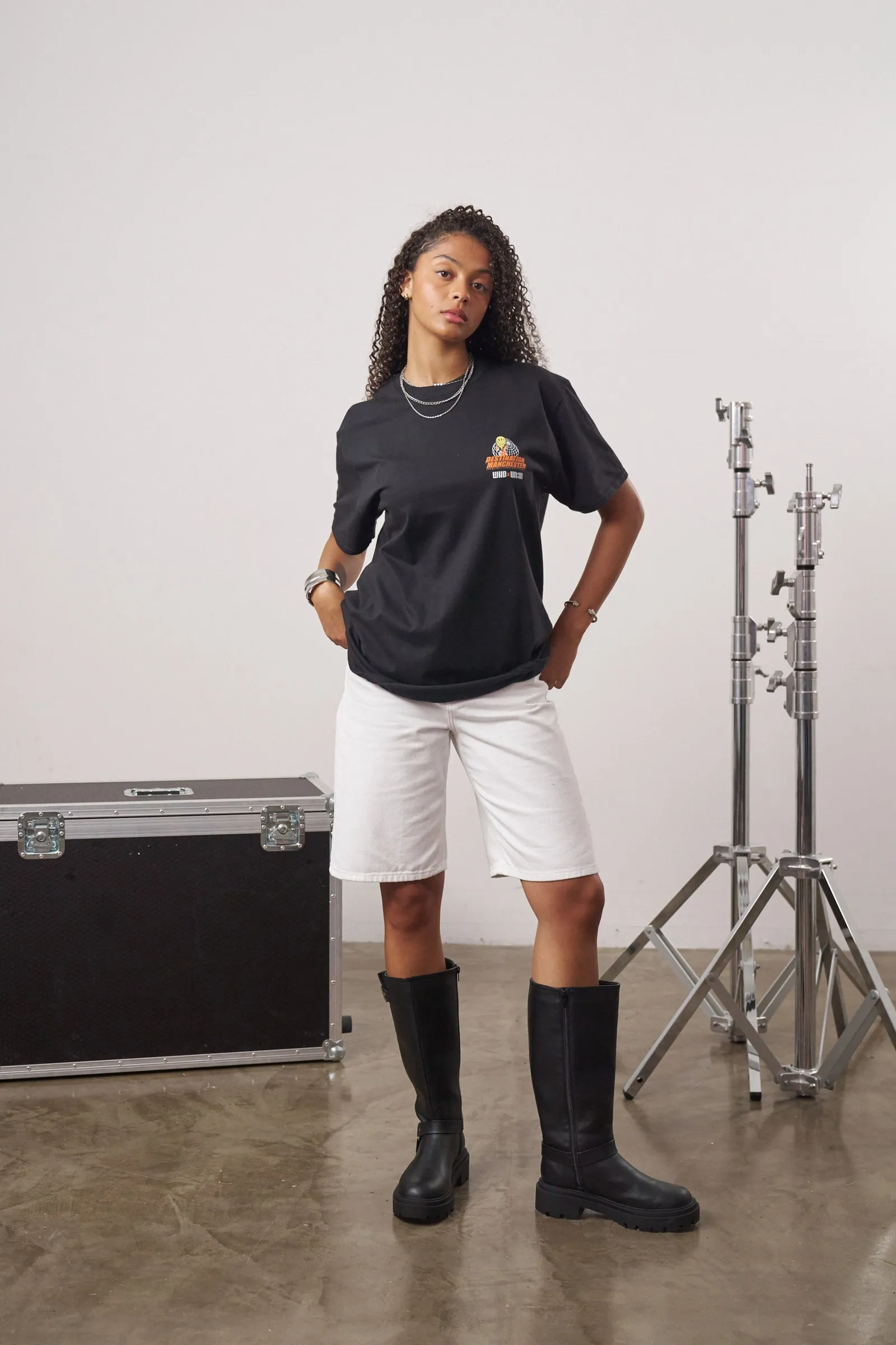 WHP x UN:IK 'Destination Manchester' Tee - Black
