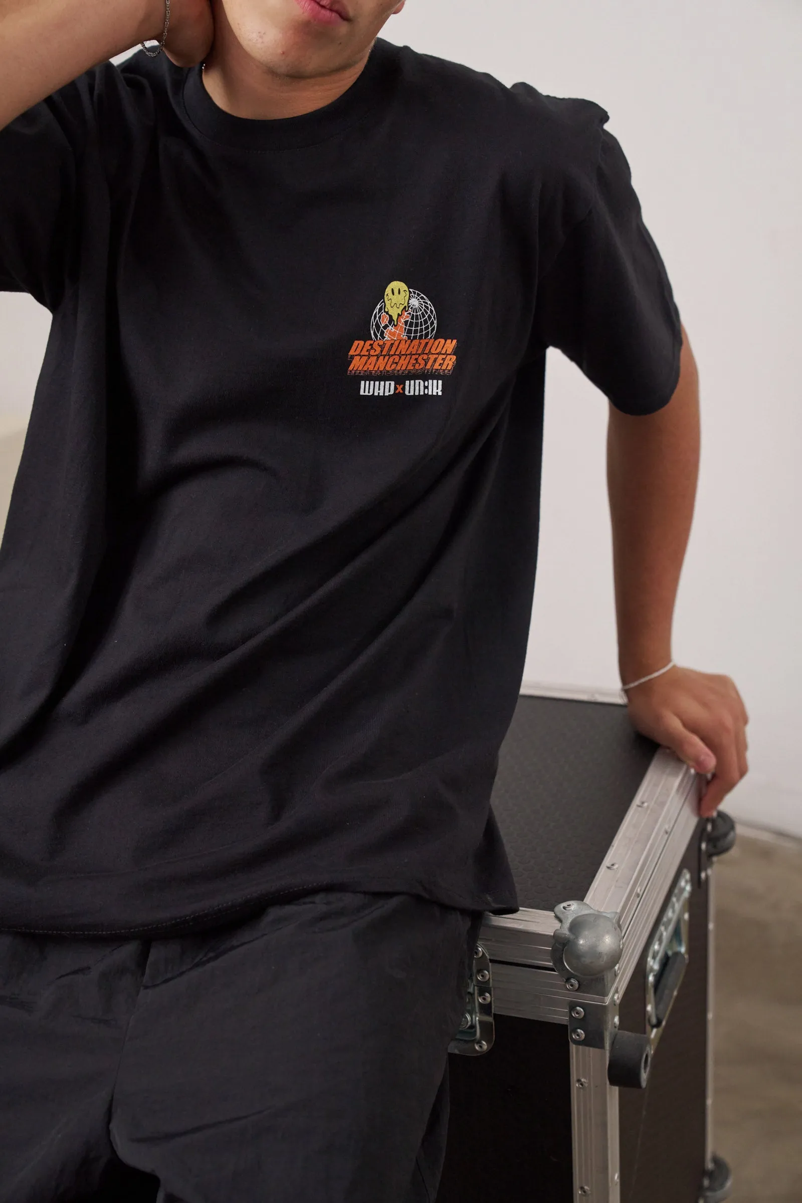 WHP x UN:IK 'Destination Manchester' Tee - Black