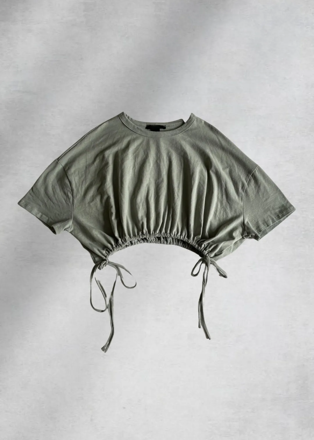 Willow Boxy Crop Top - Sage