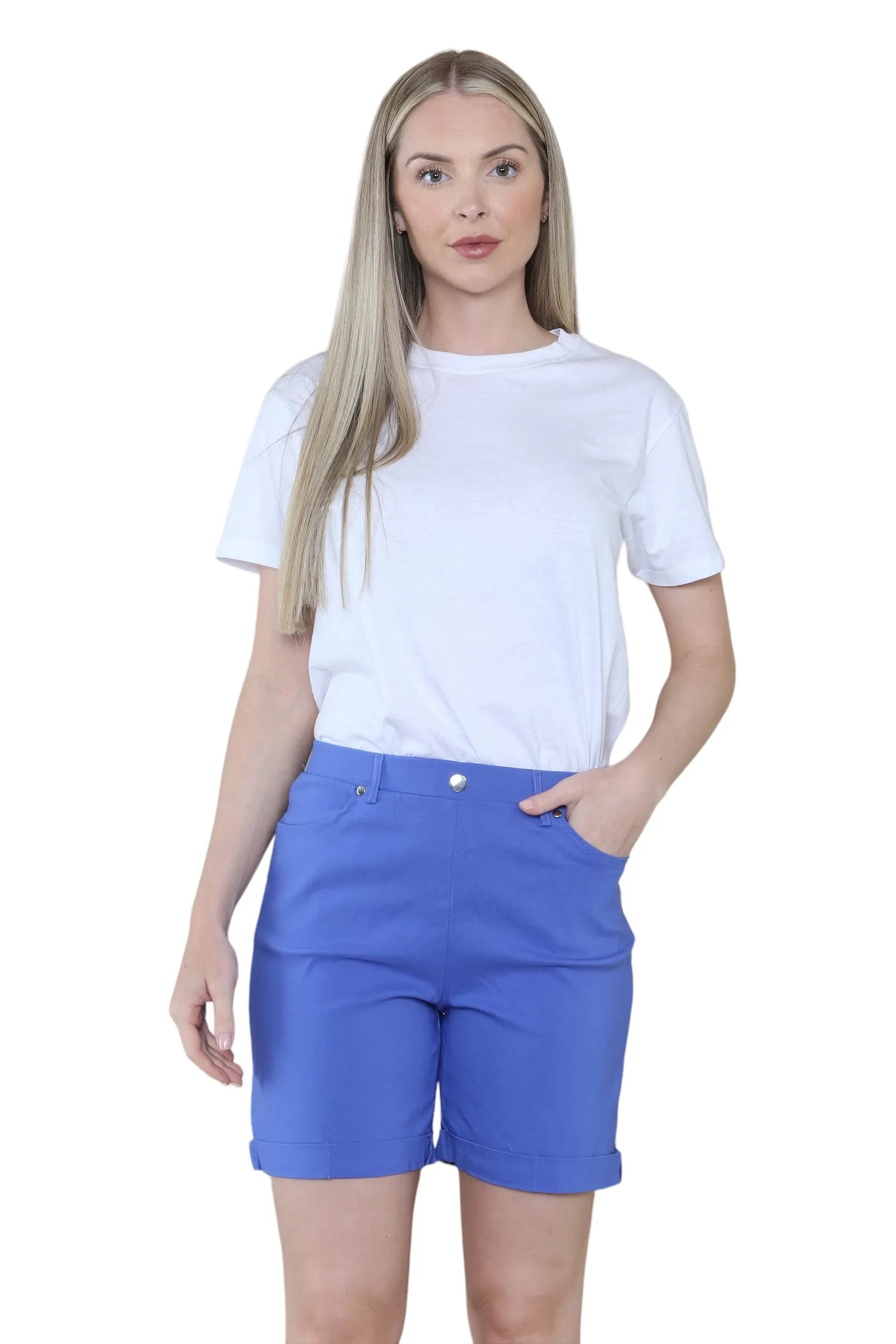Women Button Shorts