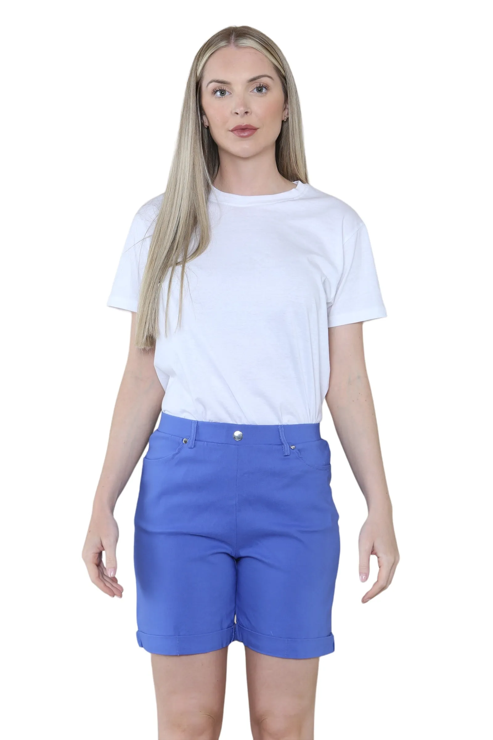 Women Button Shorts