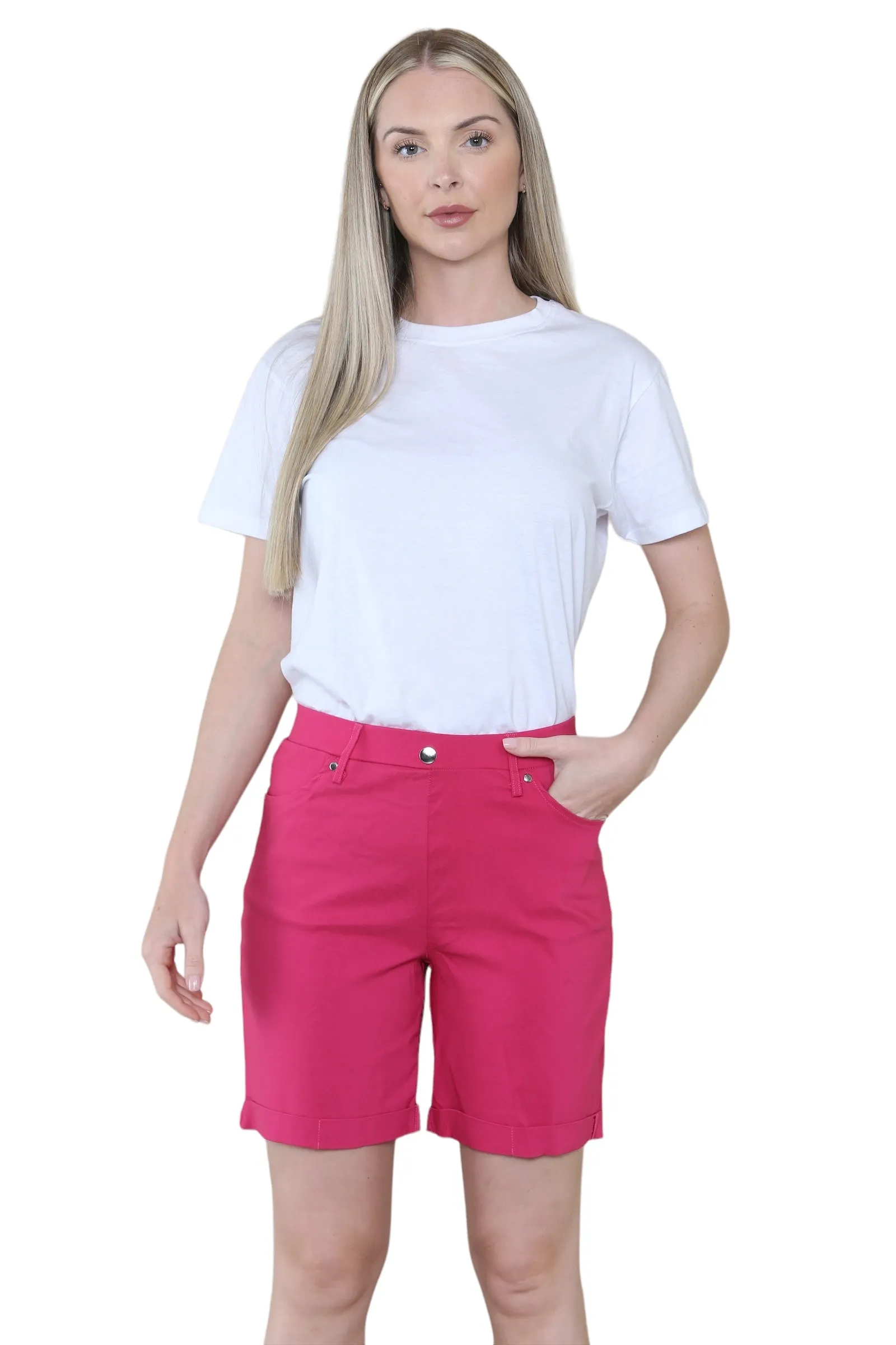 Women Button Shorts