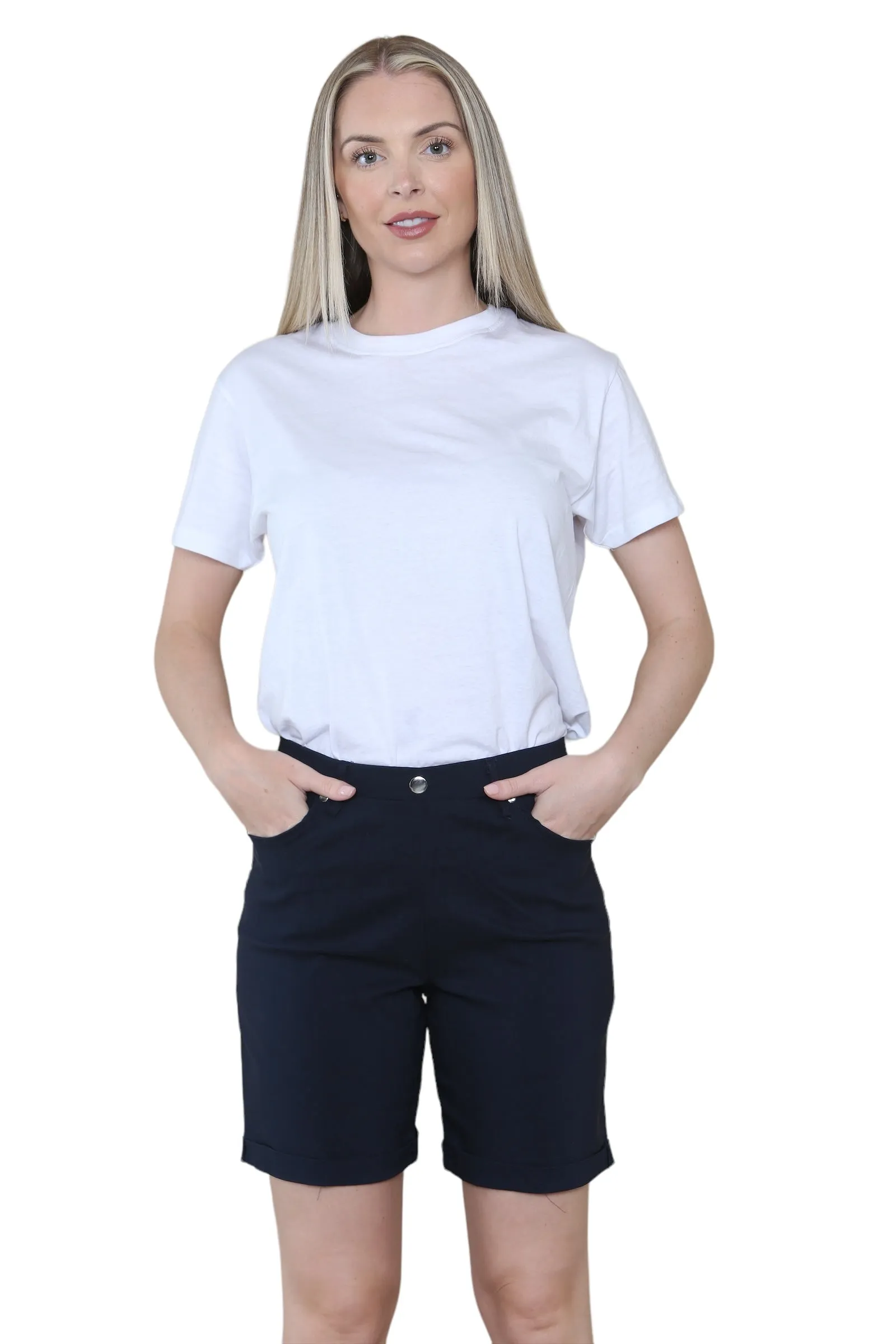 Women Button Shorts