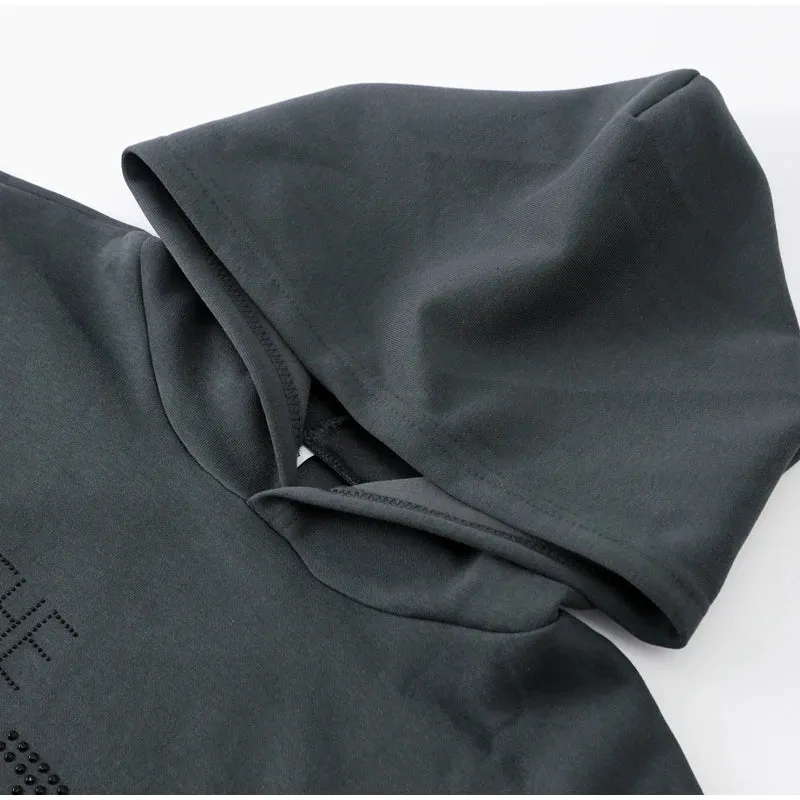 Women's Autumn Hooded Hoodie - American Style Retro Brand Thickened Jacket Personalized Trendy Autumn Clothing