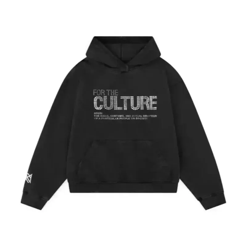 Women's Autumn Hooded Hoodie - American Style Retro Brand Thickened Jacket Personalized Trendy Autumn Clothing