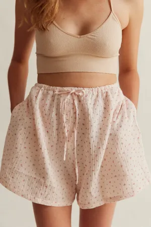 WOMENS BOXERS | BLUSH FLORAL MUSLIN
