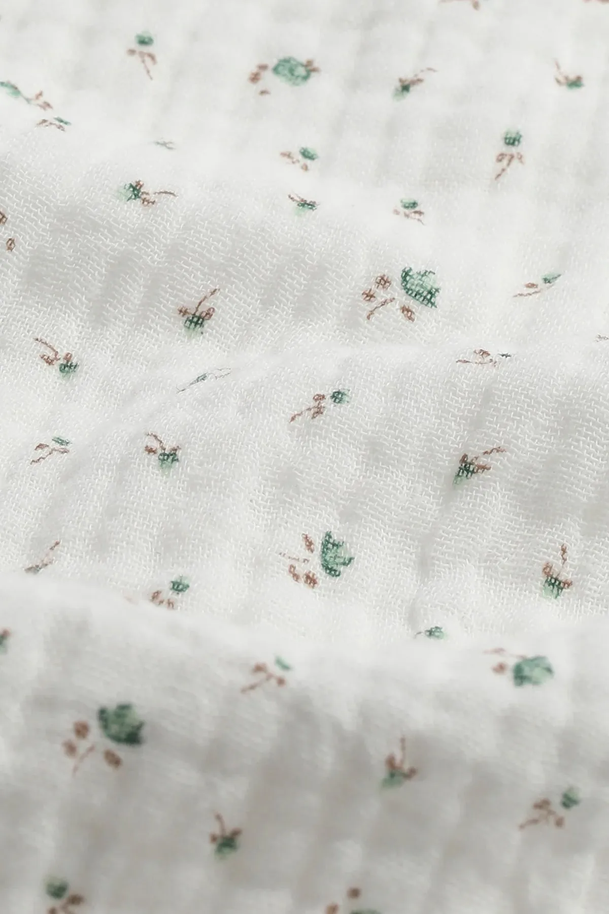 WOMENS BOXERS | WHITE FLORAL MUSLIN