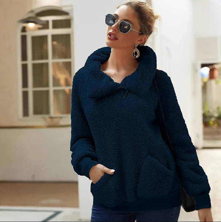 Women's cozy knit winter jumper – casual & warm (Injustice)