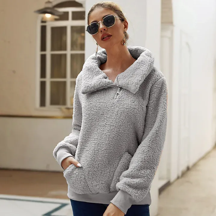Women's cozy knit winter jumper – casual & warm (Injustice)