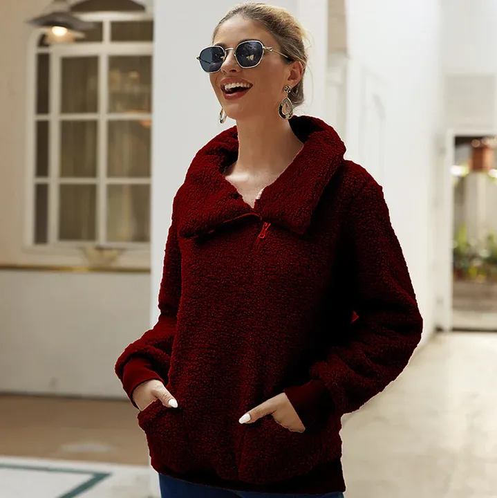 Women's cozy knit winter jumper – casual & warm (Injustice)