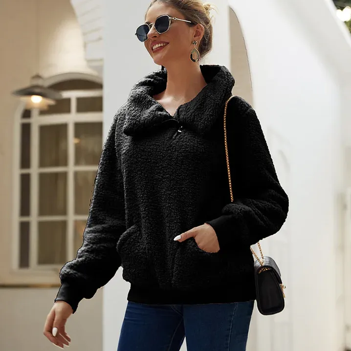 Women's cozy knit winter jumper – casual & warm (Injustice)
