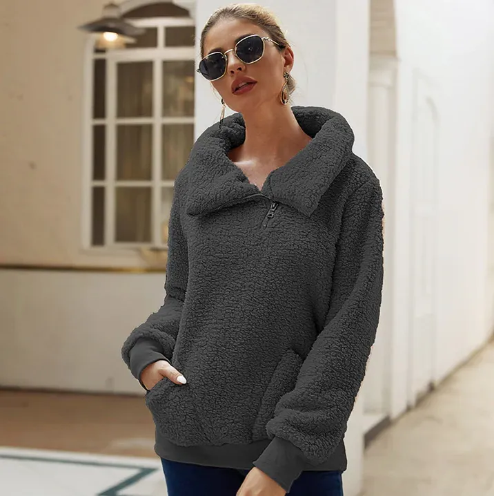 Women's cozy knit winter jumper – casual & warm (Injustice)