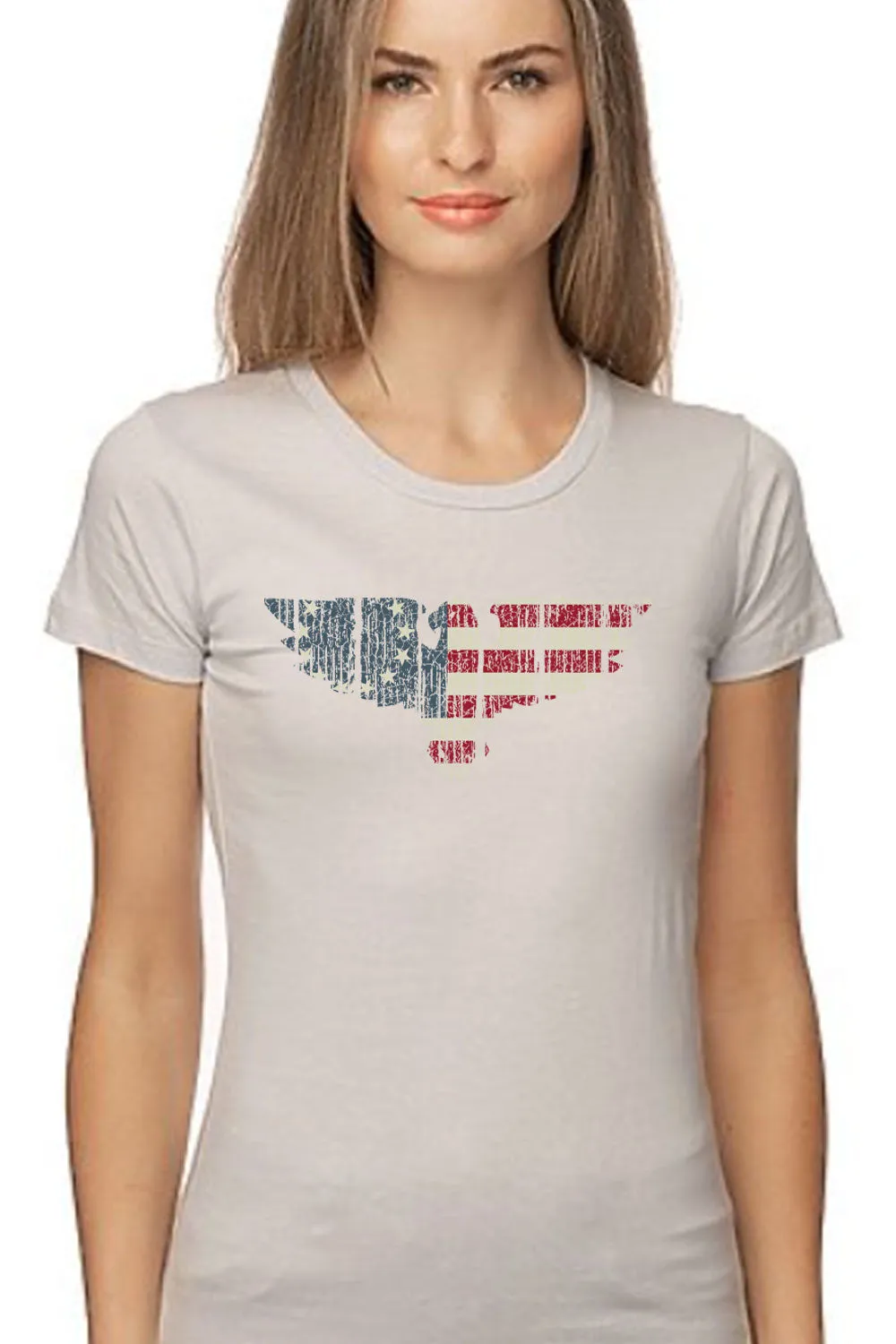 WOMEN'S SHORT SLEEVE TEE - Betsy Ross Eagle (Made in the USA)