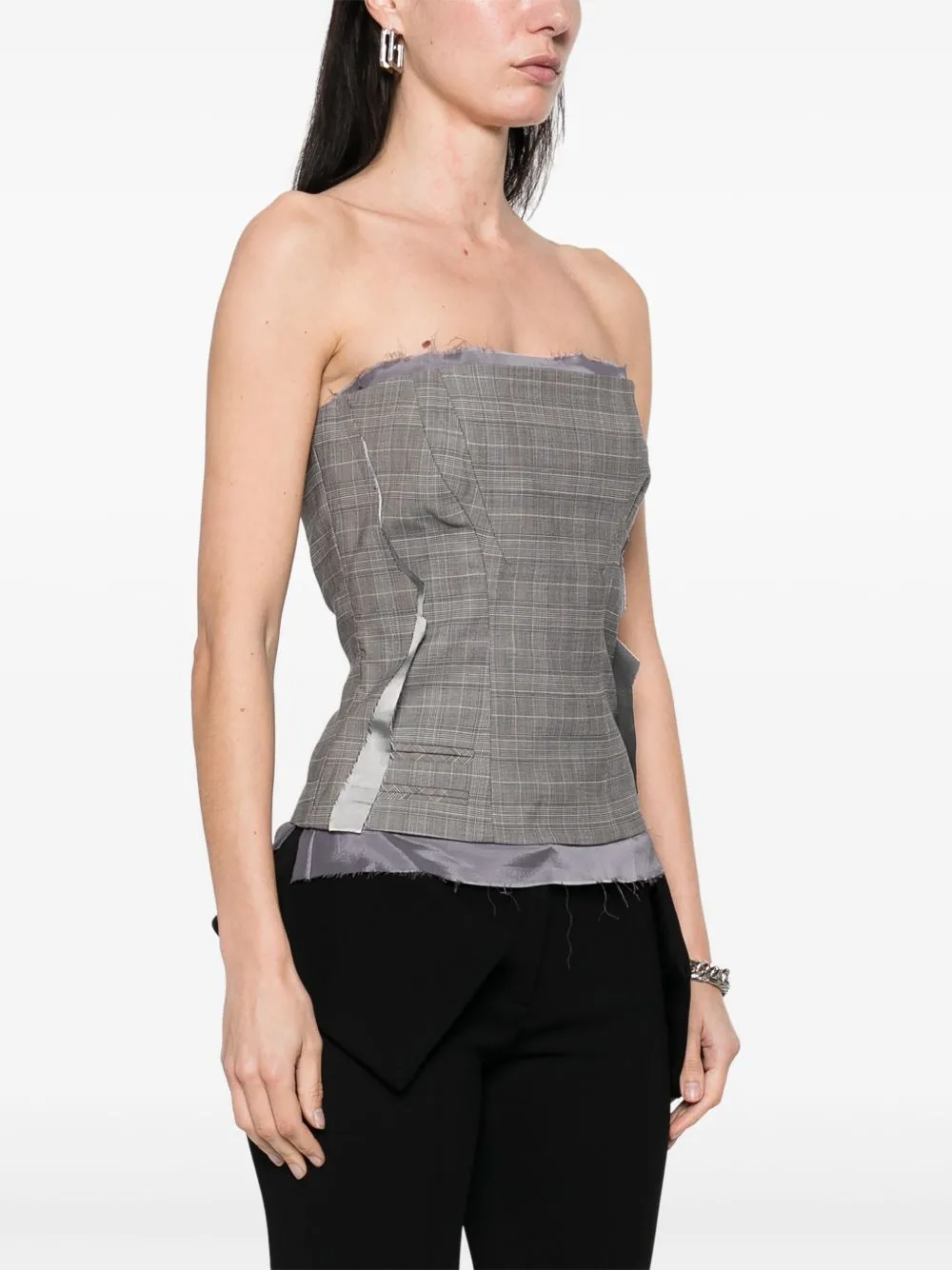 Wool blend corset