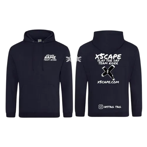 X5CAPE Custom Team Rider Hoodie - Navy