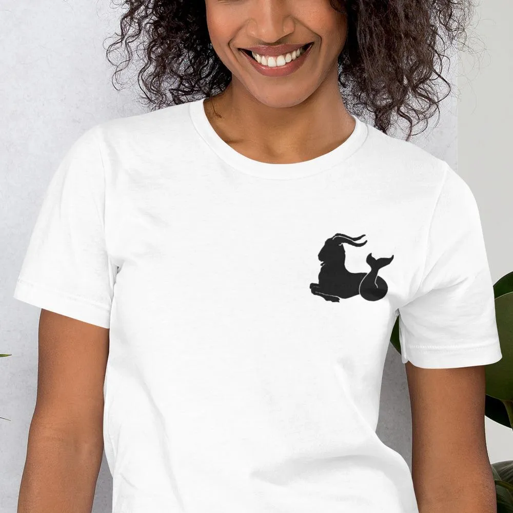 ZODIAC WHITE SHIRT - Sign Symbol Embroidery